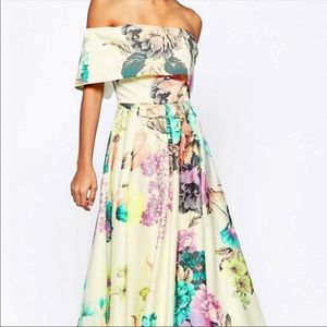 Off the shoulder midi dress